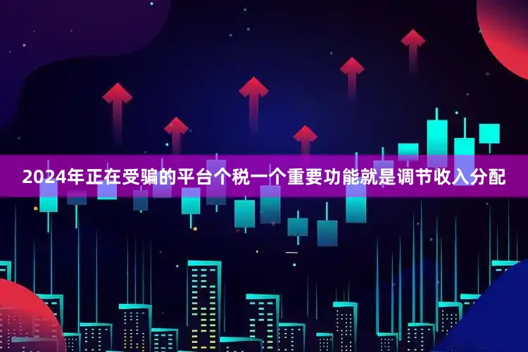 2024年正在受骗的平台个税一个重要功能就是调节收入分配